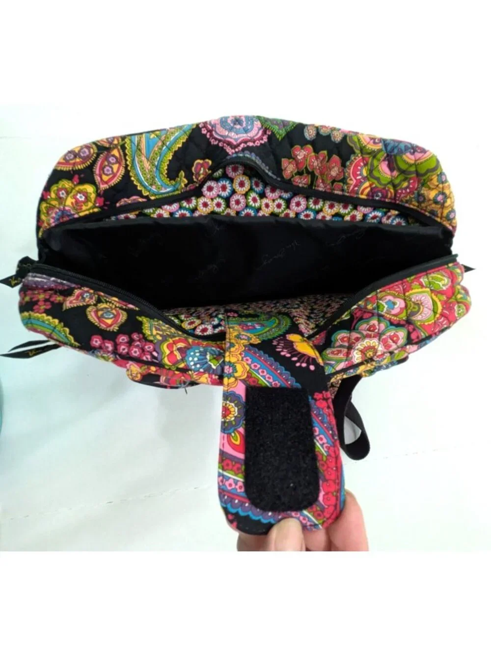 Vera Bradley Quilted Commuter Bag Tote Symphony in Hue Top Handle and Strap